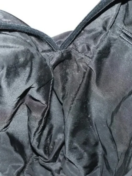 PRADA Shoulder Bag Nylon Black Silver Auth - Picture 13 of 16